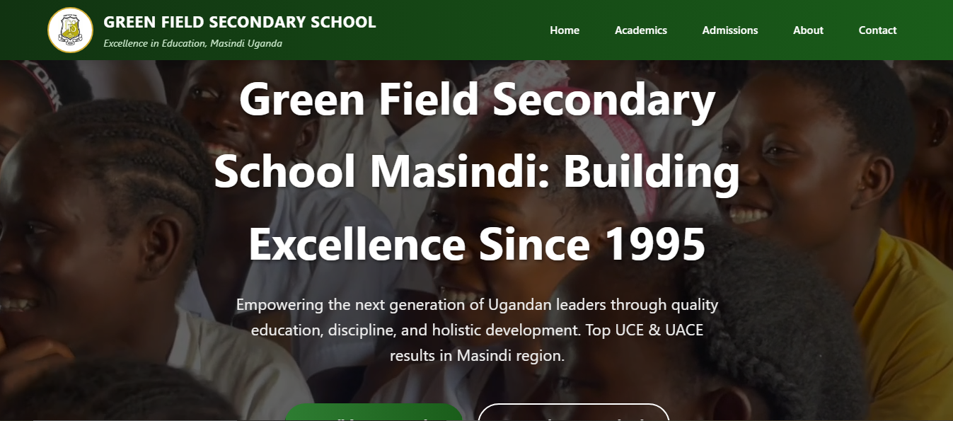Green Field School Website